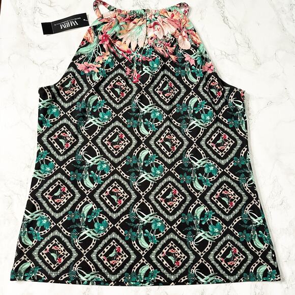 White House Black Market Floral Halter Top - Picture 8 of 9